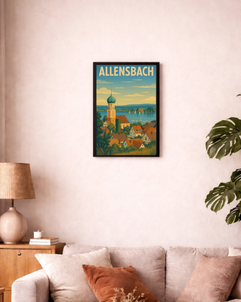 Allensbach Retro-Reiseposter