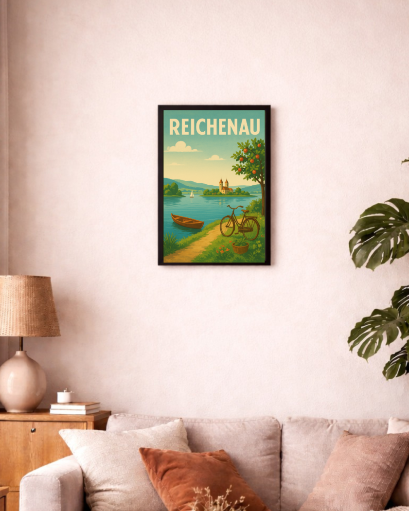 Reichenau Retro-Reiseposter