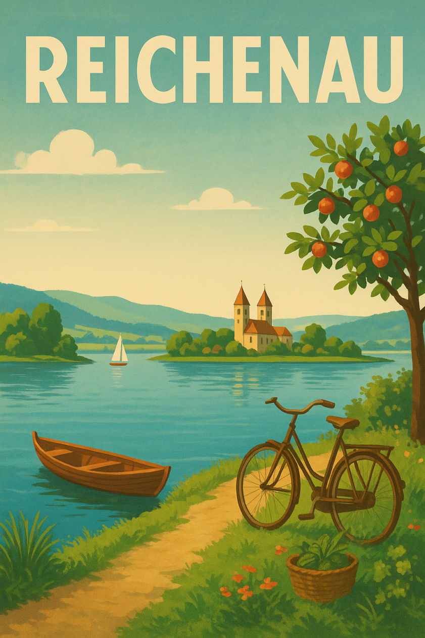 Reichenau Retro-Reiseposter
