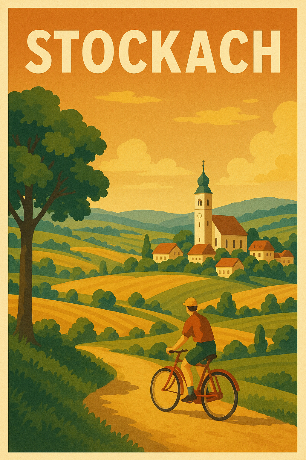 Stockach Retro-Reiseposter