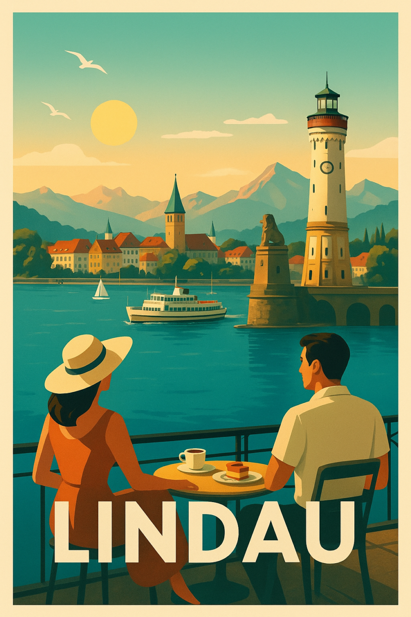 Lindau Retro-Reiseposter