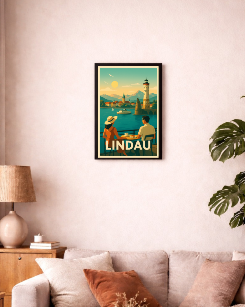 Lindau Retro-Reiseposter