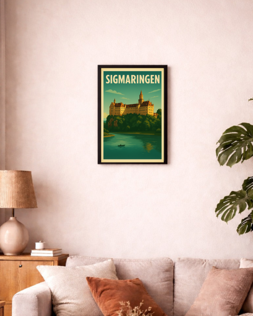 Sigmaringen Retro-Reiseposter