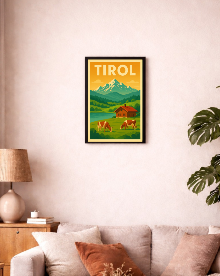 Tirol Retro-Reiseposter