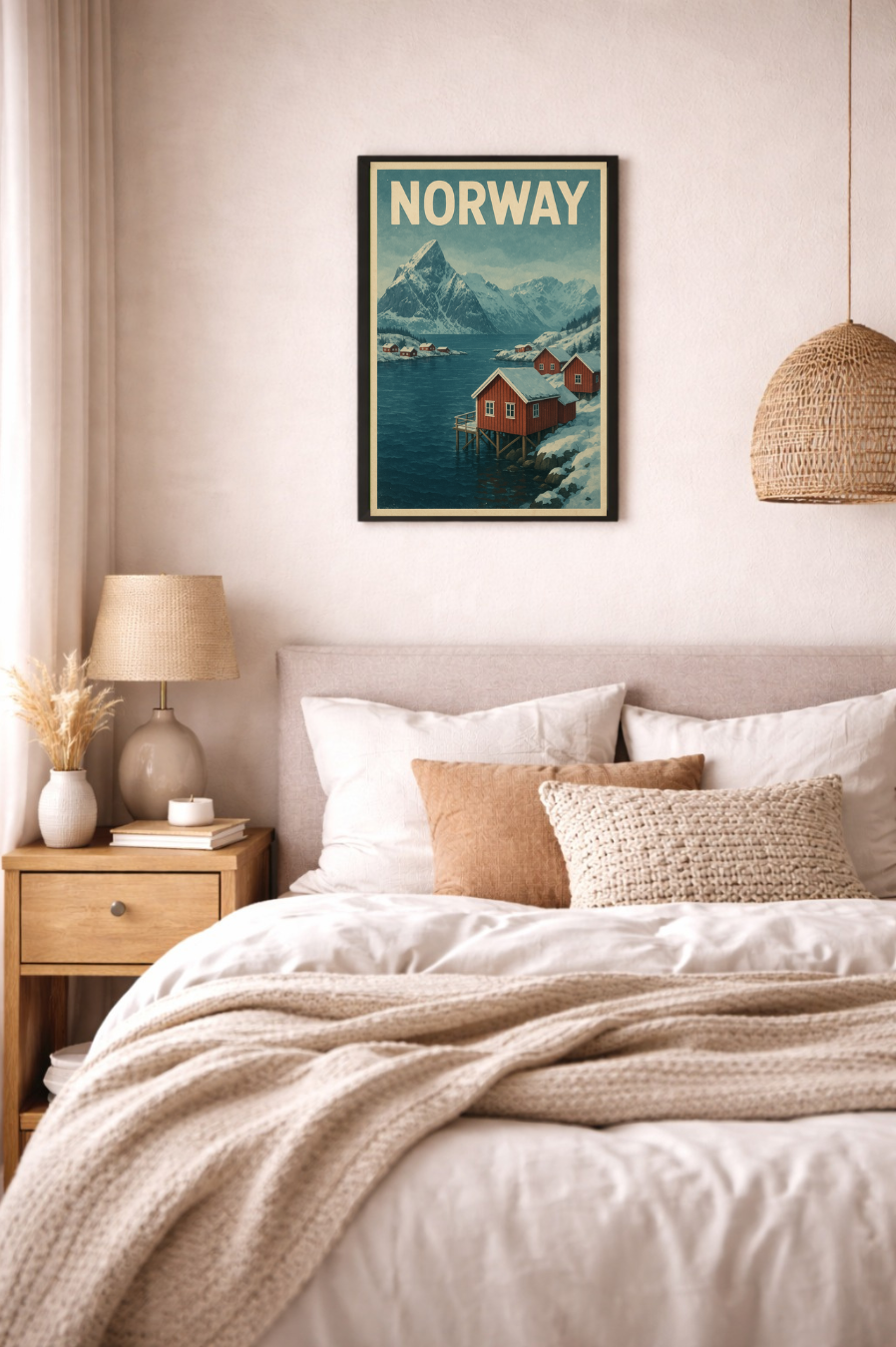 Norwegen Retro-Reiseposter – Bild 3