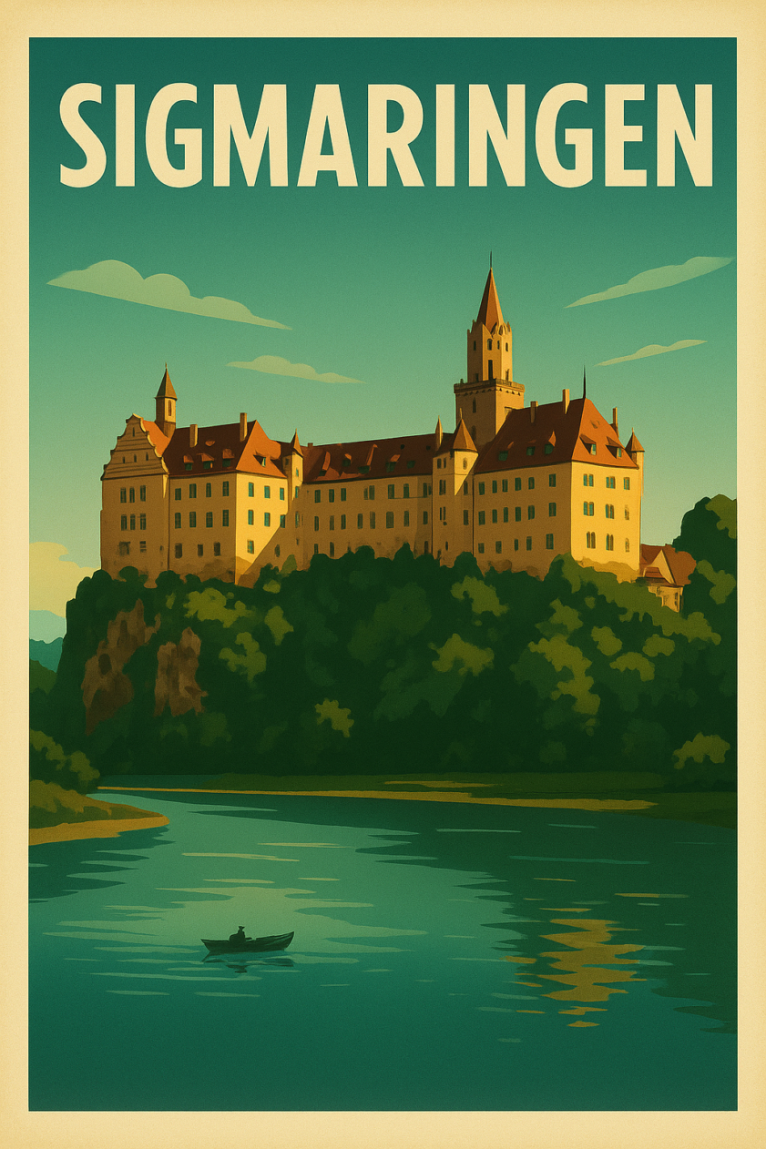 Sigmaringen Retro-Reiseposter